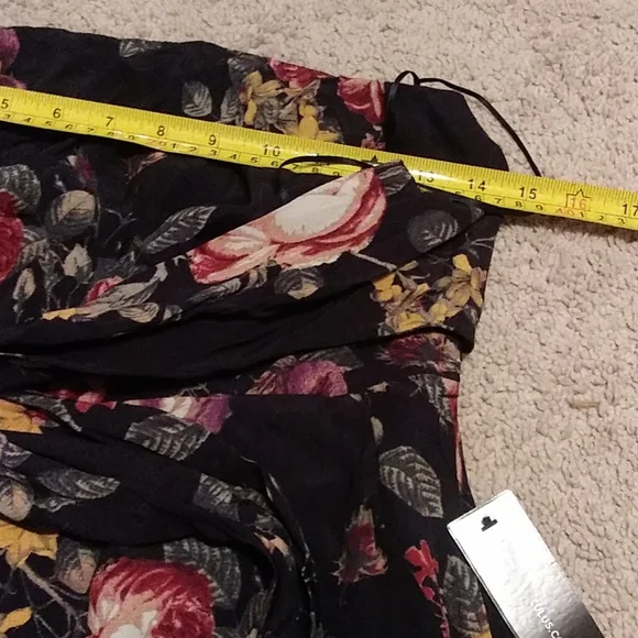 Lulus Strapless Navy Floral Mini Dress Size XS - Picture 8 of 14